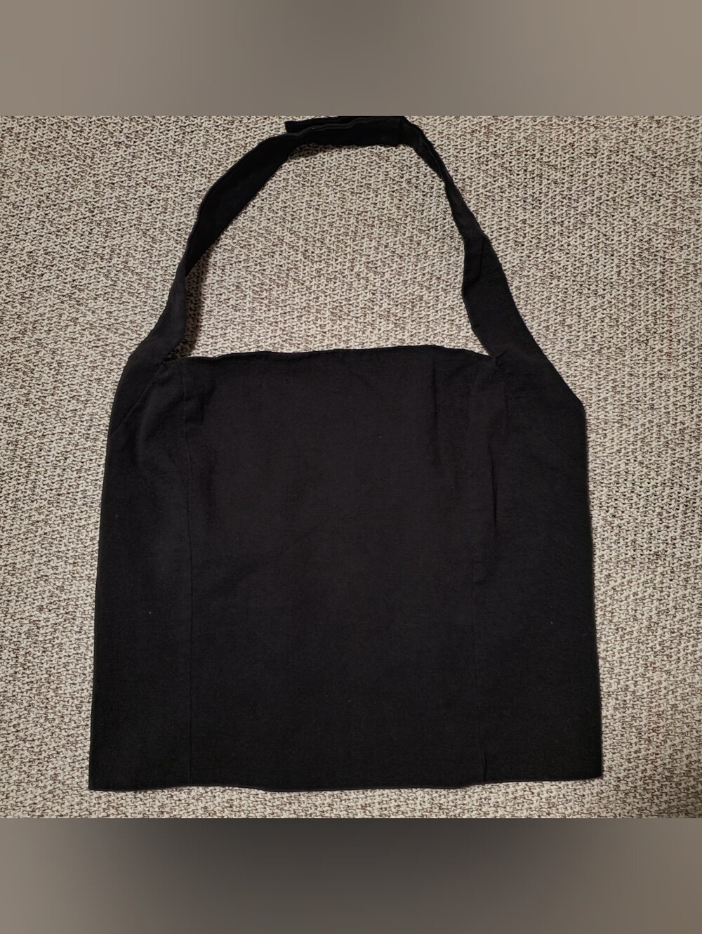 Blanque Smocked Black Halter Top